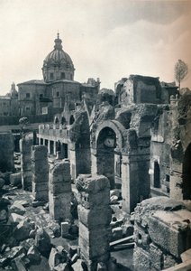 Julius Caesarin foorumin kaivaukset Roomassa, n. 1932 tekijältä Unbekannt