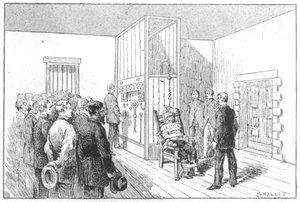 Kemmlerin, ensimmäisen sähkötuolissa kuolleen miehen, teloitus, USA, 6. elokuuta 1890 tekijältä Unbekannt