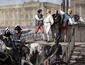 Ranskalaisen Ludvig XVI:n teloitus Pariisissa 21. tammikuuta 1793 1882-1884. tekijältä Unbekannt