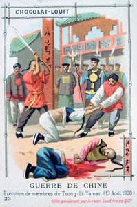 Tsong-Li-Yamen, Kiina, Boxer Kapinan jäsenten teloitus, 13. elokuuta 1900 tekijältä Unbekannt