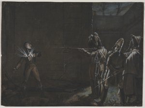 Duke dEnghienin teloitus, 21. maaliskuuta 1804, n. 1870. tekijältä Unbekannt