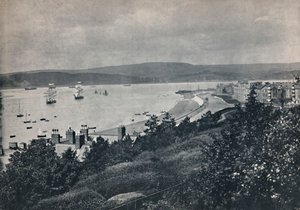 Exmouth - Näkymä, jossa näkyy ranta ja vastakkainen ranta, 1895 tekijältä Unbekannt