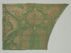 Eksoottinen kultakuvioinen silkki, 1360-1400. tekijältä Unbekannt