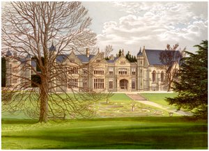 Exton House, Rutland, Earl of Gainsboroughin koti, vuodelta 1880 tekijältä Unbekannt