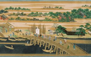 Sumida-joen kuuluisia paikkoja, 1700-luvun toinen puoli. tekijältä Unbekannt