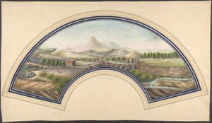 Viuhkasuunnittelu Vesuvius-vuorella, 1800-luku. tekijältä Unbekannt