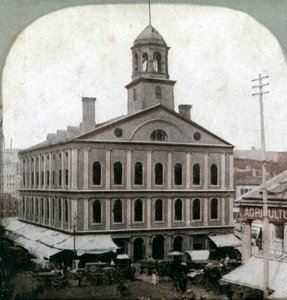 Faneuil Hall, Boston, Massachusetts, USA, 1800-luvun loppu tekijältä Unbekannt