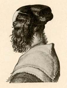 Muodikas kampaustyyli, Kaarle I:n ja II:n hallituskausi, 1620-1680, 1937. tekijältä Unbekannt