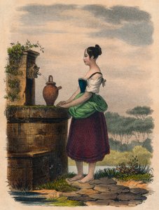 Veden hakeminen, 1800-luku tekijältä Unbekannt
