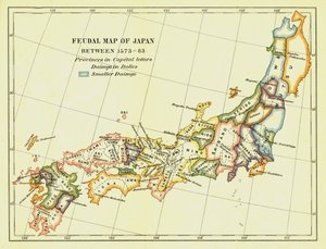Japanin feodaalinen kartta vuosina 1573-83, 1903. tekijältä Unbekannt