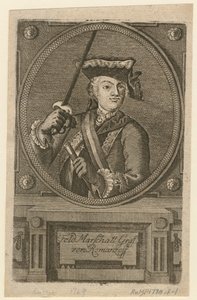 Kenttämarsalkka kreivi Pjotr Aleksandrovitš Rumjantsev-Zadunaiski, 1770 tekijältä Unbekannt