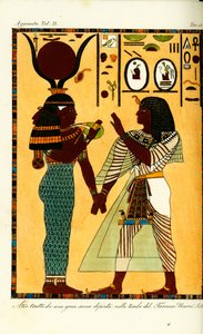 Giovanni Battista Belzoni löysi Egyptin jumalatar Hathorin ja kuningas Seti I:n haudasta Thebassa tekijältä Unbekannt
