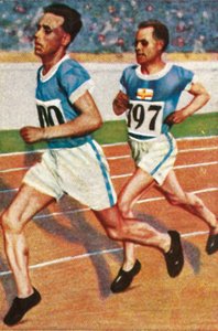 Finnish runners Ville Ritola and Paavo Nurmi, 1928. tekijältä Unbekannt