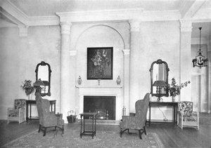 Takka loungen päässä, Hotel Royal Bermudiana, Hamilton, Bermuda, 1924 tekijältä Unbekannt