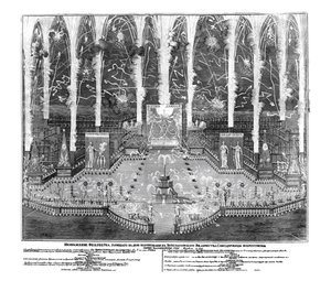 Ilotulitus Anna Ioannovnan kruunajaisten kunniaksi 30. huhtikuuta 1730, 1730 tekijältä Unbekannt
