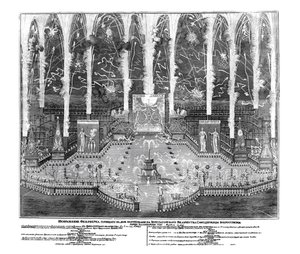 Ilotulitus Anna Ioannovnan kruunajaisten kunniaksi 30. huhtikuuta 1730, 1730 tekijältä Unbekannt