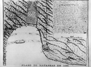 Ensimmäiset piirustukset Matanzasista, 1680, 1920-luvut tekijältä Unbekannt