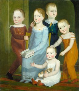 Budd-perheen viisi lasta, n. 1818. tekijältä Unbekannt