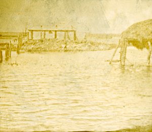 Tulva, Ramskapelle, Belgia, c1914-c1918 tekijältä Unbekannt