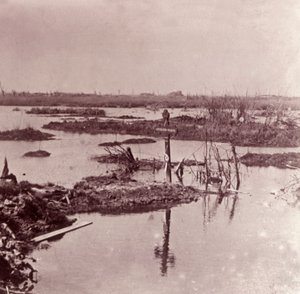 Tulvat, Flanderi, Belgia, c1914-c1918 tekijältä Unbekannt