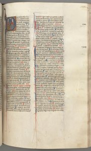 Fol. 233r, Psalmi 109, historiallinen alkukirjain D, Isä ja Poika Jumala..., n. 1275-1300. tekijältä Unbekannt