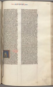 Fol. 341r, Daniel, historiallinen alkukirjain A, Daniel leijonien luolassa, n. 1275-1300. tekijältä Unbekannt