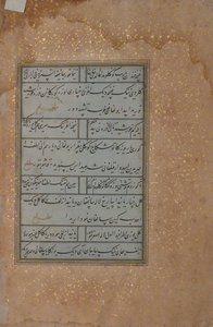 Folio Mir Ali Shir Nava
