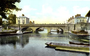 Folly Bridge, Oxford, 1900-luku tekijältä Unbekannt
