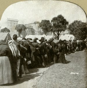 Leipäjonon muodostaminen Jefferson Squarella, 1906. tekijältä Unbekannt