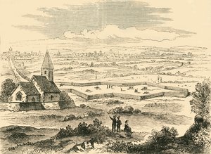 Vanhan St. Pancrasin linnoitukset, c1876. tekijältä Unbekannt