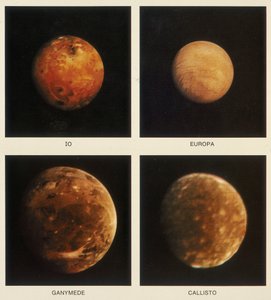 Jupiterin neljä kuuta. Io, Europa, Ganymedes ja Callisto, 1979 tekijältä Unbekannt