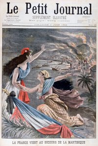 Ranska avustaa Martiniquea, 1902 tekijältä Unbekannt