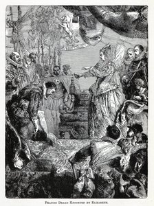 Elisabetin ritarinauttama Francis Drake, 1882 tekijältä Unbekannt
