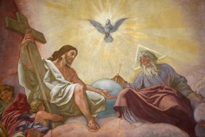 Wienin fransiskaanikirkko Jeesus, Jumala ja pyhä henki, Wien, Itävalta tekijältä Unbekannt