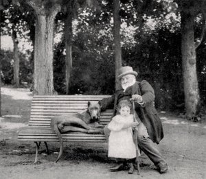 Francisque Sarcey, ranskalainen toimittaja ja draamakriitikko, 1895 tekijältä Unbekannt