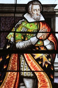 Francois de la Grange. Lasimaalaus yksityiskohta Neitsyt taivaaseen, Bourges, Ranska tekijältä Unbekannt