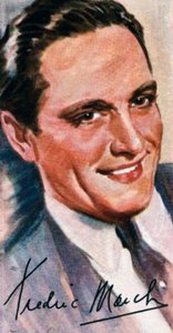 Fredric March, 1897-1975, kahdesti Oscar-palkittu amerikkalainen näyttelijä, 1900-luku tekijältä Unbekannt