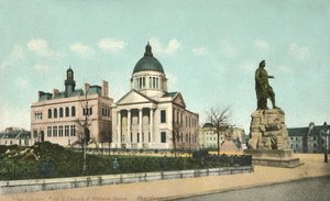 Ilmainen kirjasto Ilmainen S-kirkko ja Wallace-patsas - Aberdeen, 1900-luku. tekijältä Unbekannt