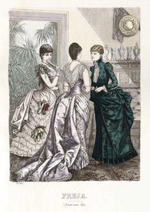 Freja-illustrerad skandinavisk modetidning 1884, kuva nro 3 tekijältä Unbekannt