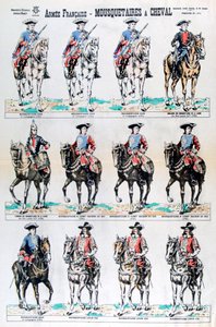 Ranskan armeija, ratsastetut muskettisoturit, 1600-luku 1800-luku tekijältä Unbekannt