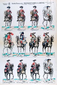 Ranskan armeija, ratsastetut muskettisoturit, 1700-luku 1800-luku tekijältä Unbekannt