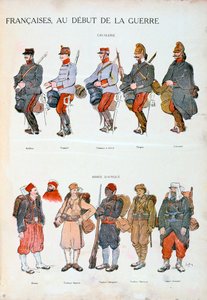 Ranskan armeijan univormut, Ensimmäinen maailmansota, 1914 tekijältä Unbekannt