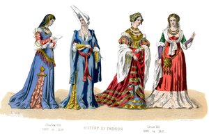 Ranskalainen puku: Charles VIII, Louis XII, 1882 tekijältä Unbekannt