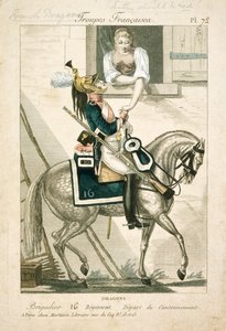 Napoleonin sotien ranskalainen lohikäärme, 1800-luvun alku tekijältä Unbekannt