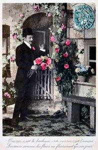 Ranskalainen romanttinen postikortti, c1900 tekijältä Unbekannt