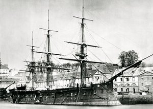 Ranskalainen sotalaiva, lOcean, 1868 tekijältä Unbekannt