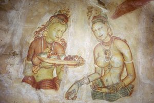 Fresko / Ladies of Sigiriya / Sri Lanka tekijältä Unbekannt