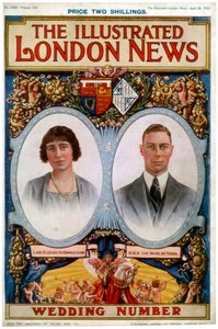 The Illustrated London News Wedding Number -lehden etukansi, 28. huhtikuuta 1923 tekijältä Unbekannt