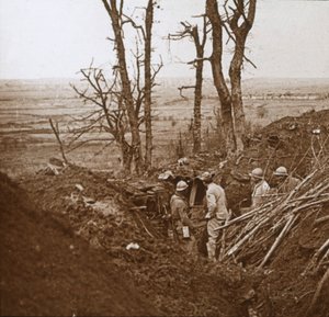 Etulinja, Les Éparges, Pohjois-Ranska, c1914-c1918. tekijältä Unbekannt