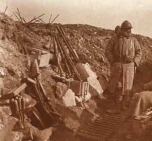 Etulinja, Vauquois, Pohjois-Ranska, c1914-c1918 tekijältä Unbekannt